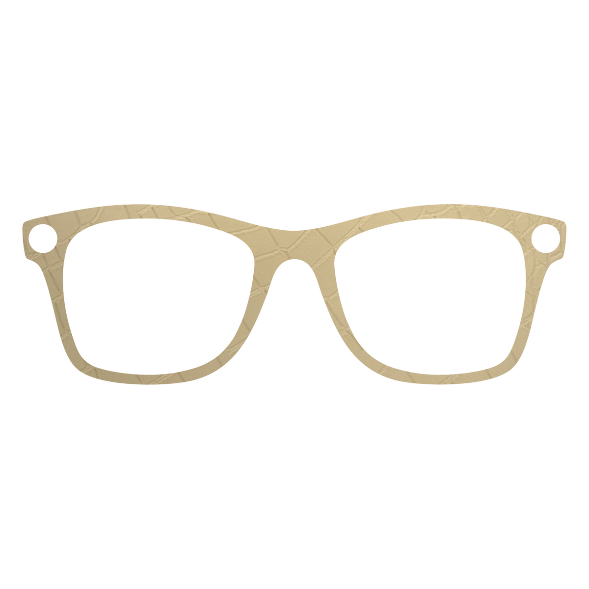 Wayfarer Large (53) AI Glasses Wrap - Café Glow Croc
