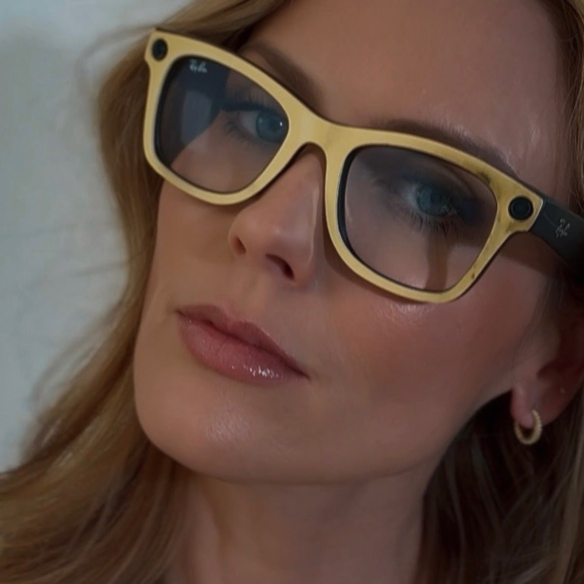 Wayfarer AI Glasses Wrap - Liquid Gold