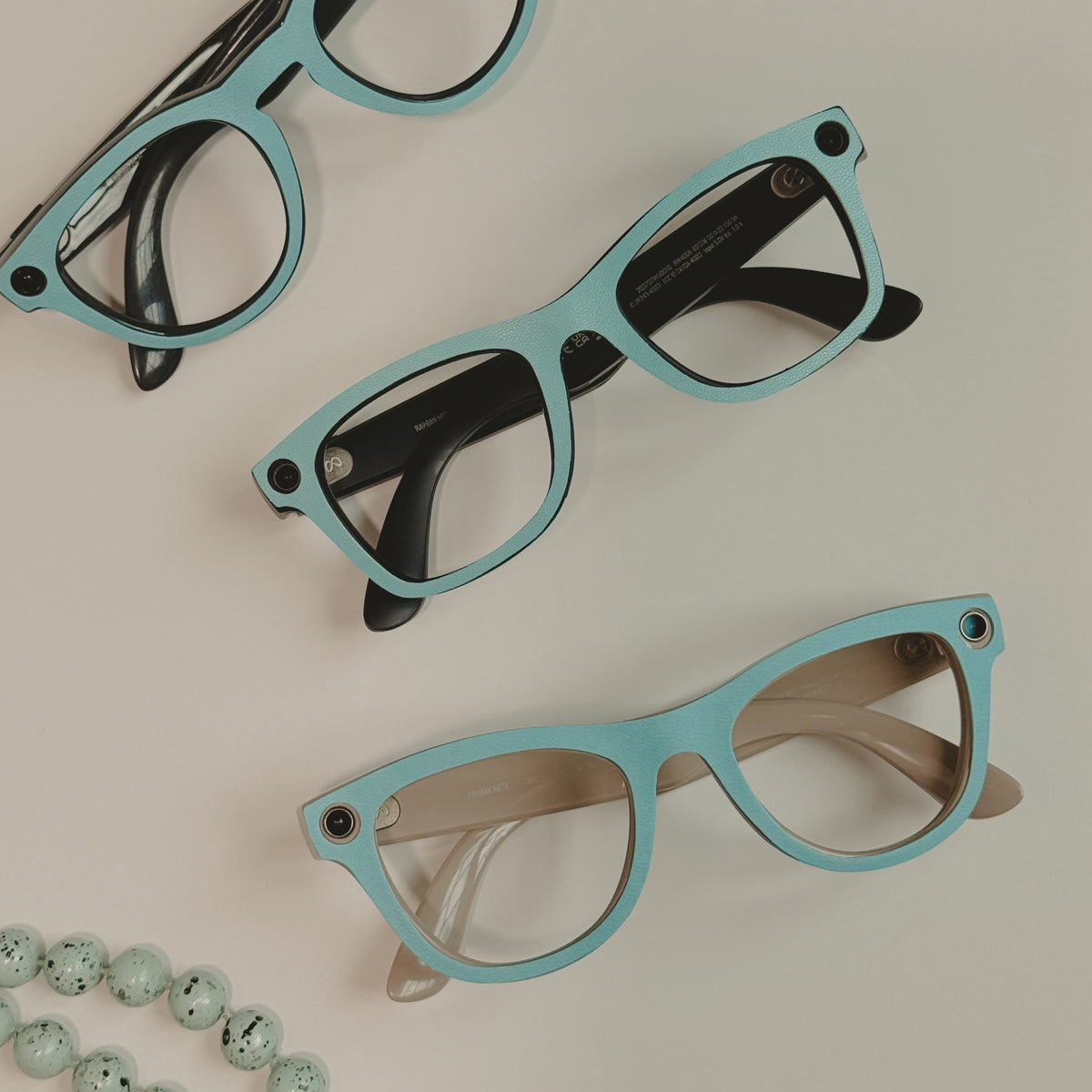 Wayfarer AI Glasses Wrap - Matte Aqua