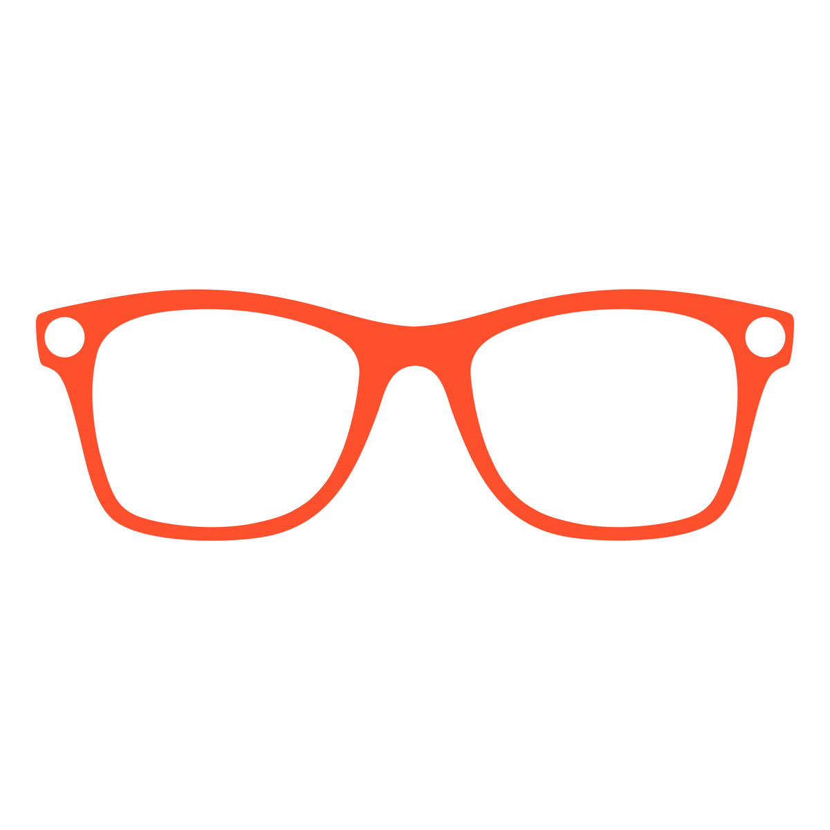 Wayfarer AI Glasses Wrap - Coral Red