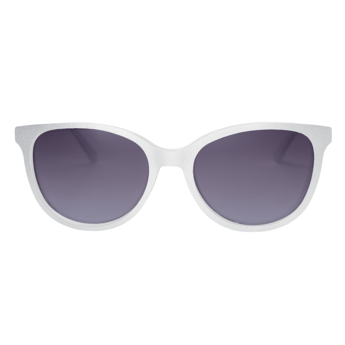 Starr Queen Sunglasses – Sky Mist with Smoke Gradient + Shimmer Silver &amp; Nude Python Appliqués