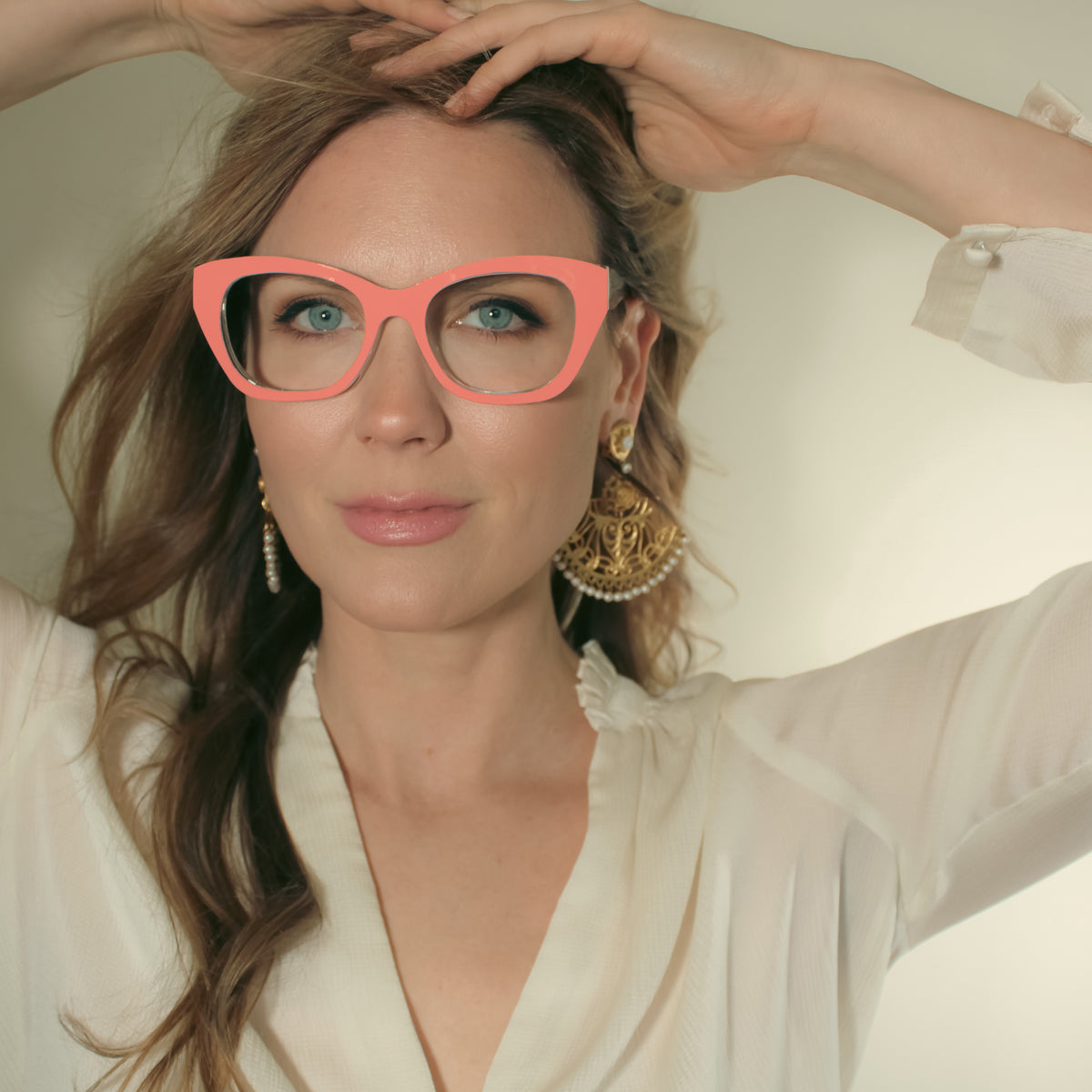 Weslyn Crystal Readers + Gloss Peach &amp; Gloss Olive Appliqués