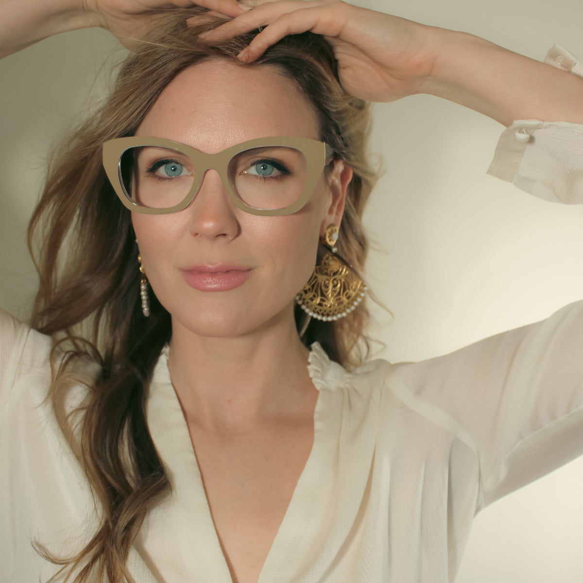 Weslyn Crystal Readers + Gloss Peach &amp; Gloss Olive Appliqués