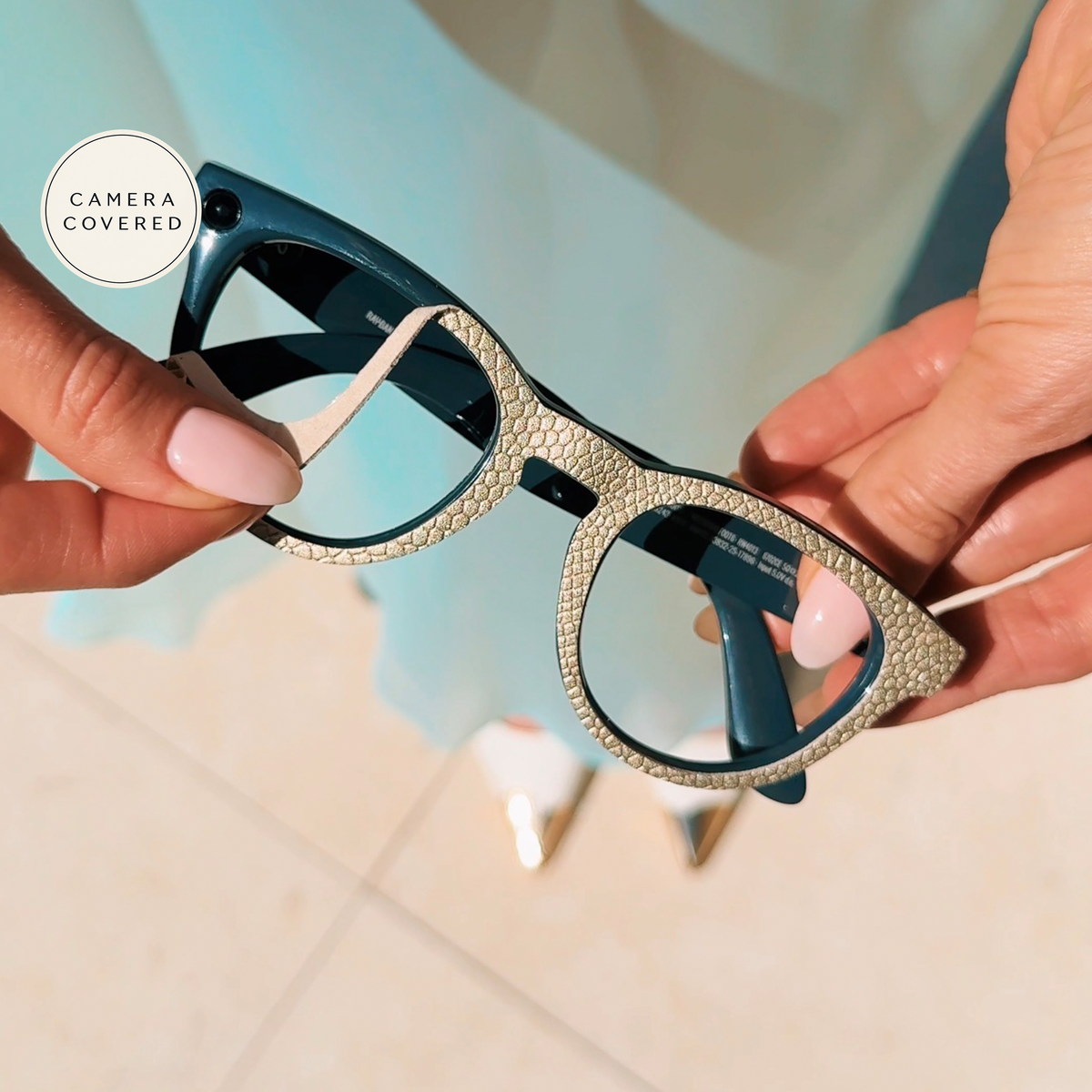 Courtesy Cover™ Candlelit Python | Smart Glasses Wrap (Fits Ray-Ban Meta)
