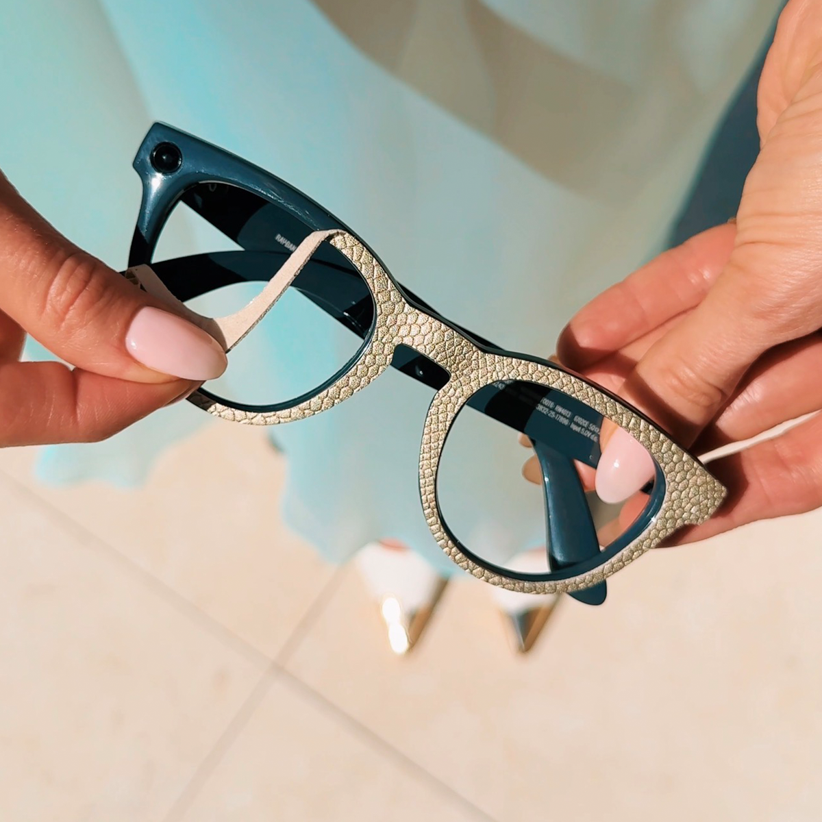 Courtesy Cover™ Candlelit Python | Smart Glasses Wrap (Fits Ray-Ban Meta)